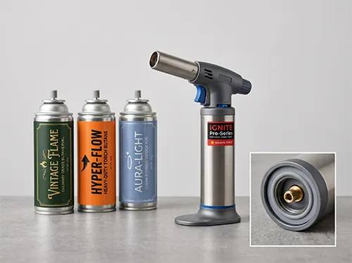 Butane fuel for refilling torches
